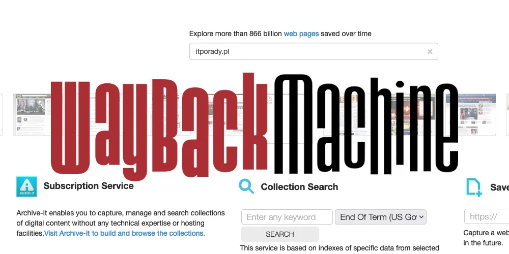 Way Back Machine - jak wyglądały strony kiedyś? Way Back Machine - jak wyglądały strony kiedyś?